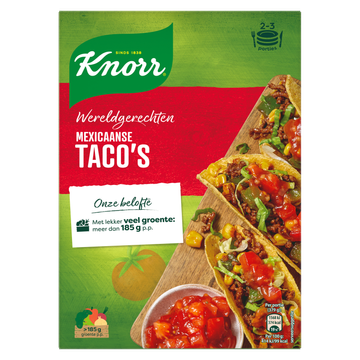 Knorr Wereldgerechten Maaltijdpakket Mexicaanse Taco's 136 g