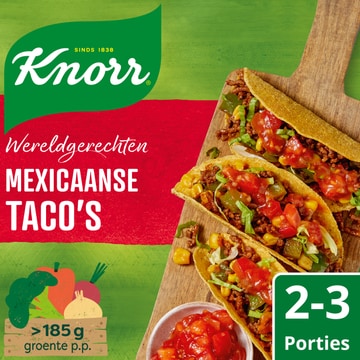 Knorr Wereldgerechten Maaltijdpakket Mexicaanse Taco's 136 g