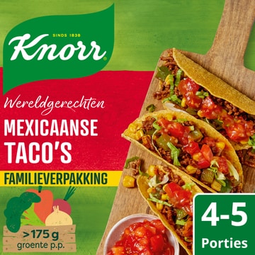 Knorr Wereldgerechten Maaltijdpakket Mexicaanse Taco's XL 245 g