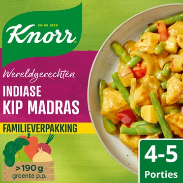 Knorr Wereldgerechten Maaltijdpakket Indiase Kip Madras XXL 529 g
