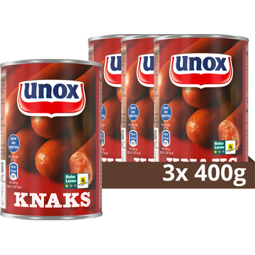 Unox Knakworst Knaks 3 x 400 g