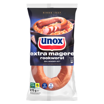 Unox Rookworst Extra Magere 275 gr