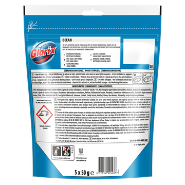 Glorix Power Clean Toiletblok Ocean 5 stuks