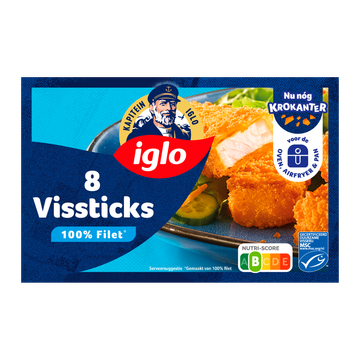 Iglo Vissticks 8 stuks 8 x 28 g