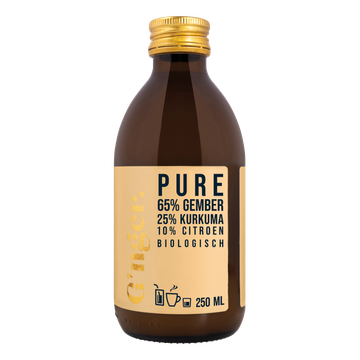 G'nger Pure 65% gember + 25% kurkuma + 20% citroen 250ml