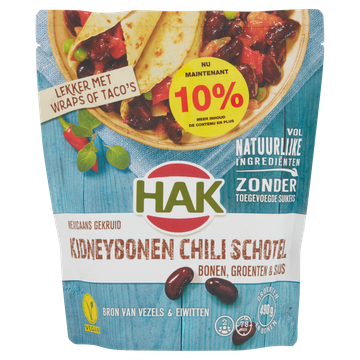 HAK Mexicaans gekruid kidneybonen chili schotel 550g