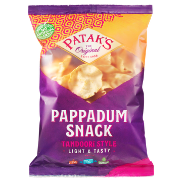 Patak's Pappadum Snack Tandoori Style 70g