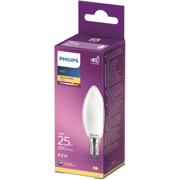 Philips Led Kaars 25W E14 box