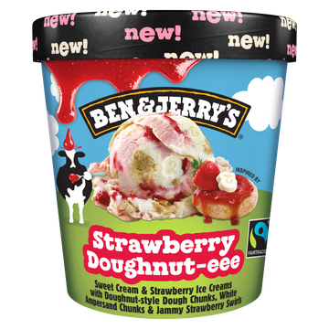 Ben & Jerry's Strawberry Doughnut-eee 393 g