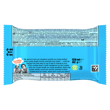 Ben & Jerry's Cookie Dough Sandwich 120 ml 1 Stuk
