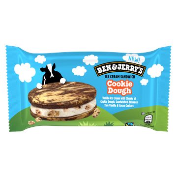 Ben & Jerry's Cookie Dough Sandwich 120 ml 1 Stuk