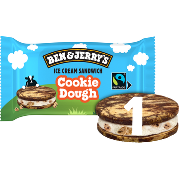 Ben & Jerry's Cookie Dough Sandwich 120 ml 1 Stuk