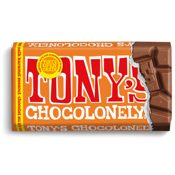 Tony's Chocolonely Melk Karamel Zeezout 90 g