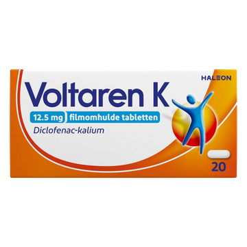 Voltaren K 12,5 mg tabletten bij spier- en gewrichtspijn, 20 stuks