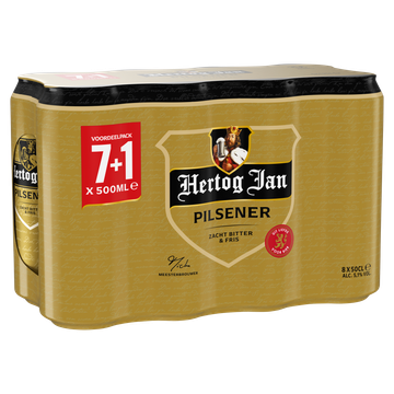 Hertog Jan Pilsener Bier Blik  7 + 1 x 50 cl