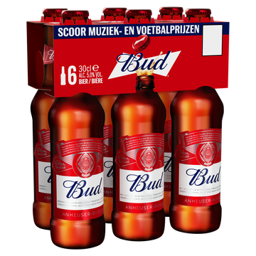 Bud Bier Flessen 6 x 30 cl