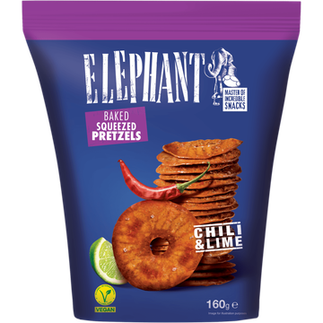 Elephant Pretzels Chili Lime 160g