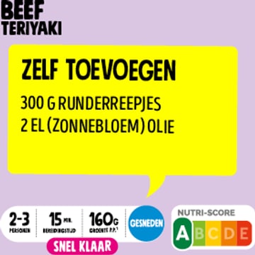 Jumbo Beef Teriyaki Gesneden Verspakket 2-3 Personen