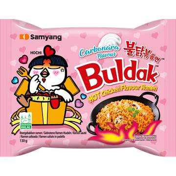 Samyang Buldak Noedels Spicy Ramen Carbonara Flavour 130 g