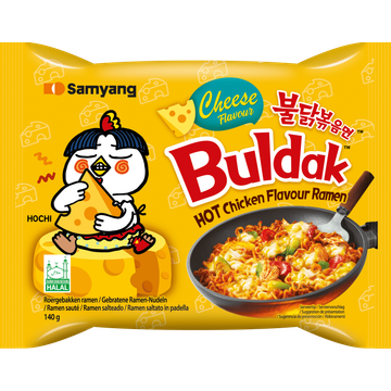 Samyang Buldak Noedels Spicy Ramen Cheese Flavour 140 g