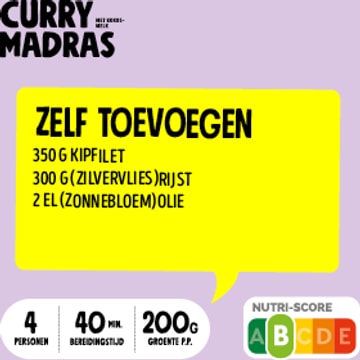 Jumbo Curry Madras Verspakket 4 Personen