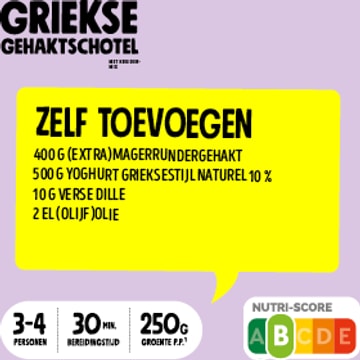Jumbo Griekse Gehaktschotel Verspakket 3-4 Personen