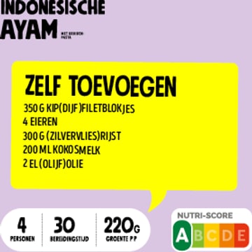 Jumbo Indonesische Ayam Verspakket 4 Personen