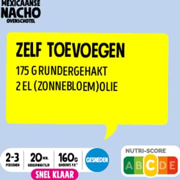 Jumbo Mexicaanse Nacho Ovenschotel Gesneden Verspakket 2-3 Personen