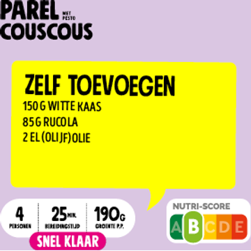 Jumbo Parelcouscous met Pesto Verspakket 4 Personen