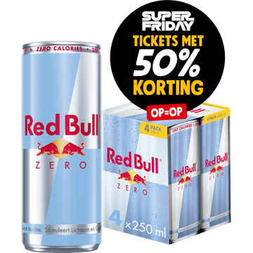 Red Bull Energy Drink Zero 4 x 250ML