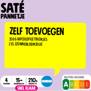 Jumbo Satépannetje Gesneden Verspakket 4 Personen