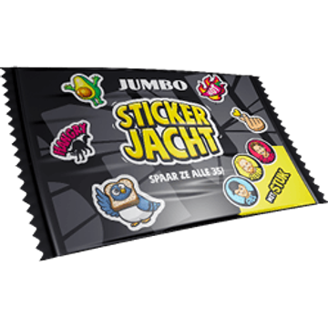 Jumbo Flowpack Stickerjacht