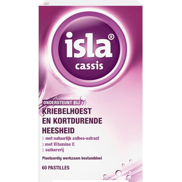 Isla Cassis Keelpastilles 60 Stuks
