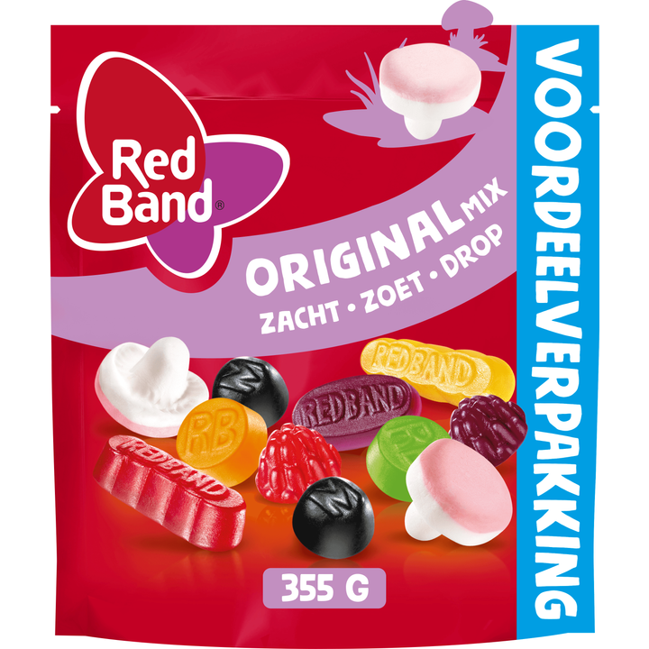 Red Band Original Mix Zacht Zoet Drop Voordeelverpakking 355 g