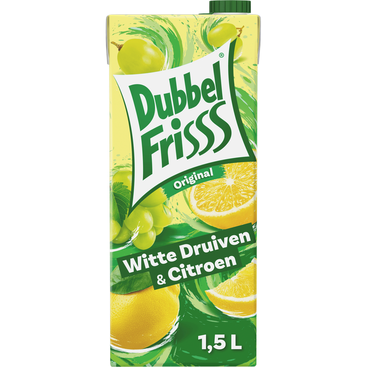 DubbelFrisss Witte Druiven - Citroen 1,5 L