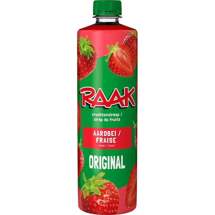 Raak Vruchtensiroop Aardbeien 0,75 L