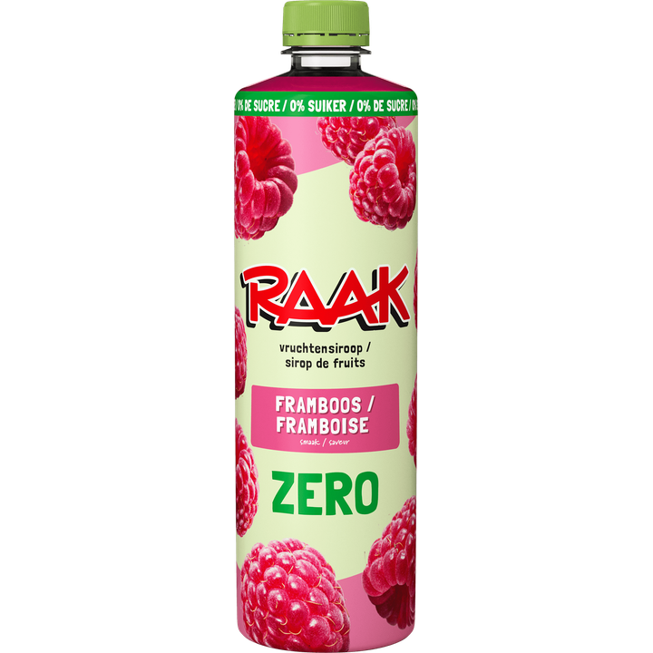RAAK Vruchtensiroop Frambozen Zero Sugar 0,75L