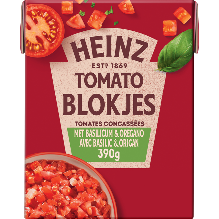 Heinz Tomaten blokjes basilicum