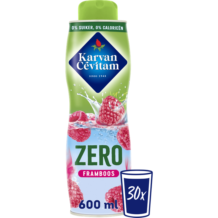 Karvan Cévitam Zero Framboos Siroop 600 ml