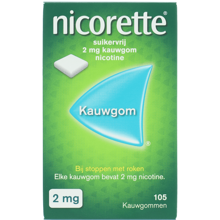 Nicorette Nicotine Kauwgom Suikervrij 2 