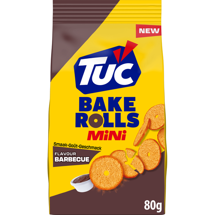 LU TUC TUC Bake Rolls Mini Barbecue 80g