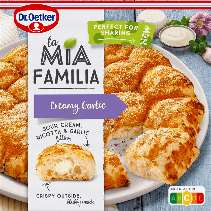 Dr. Oetker La Mia Familia Pizza Creamy Garlic 480g