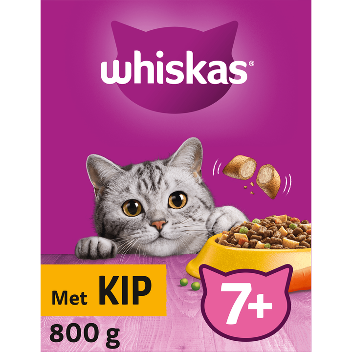 Whiskas Senior Kattenbrokken Kip doos 800 g