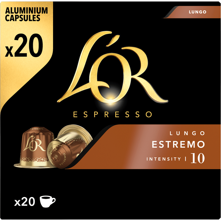 L'OR Espresso Lungo Estremo Aluminium Capsules 20 Stuks 104 g