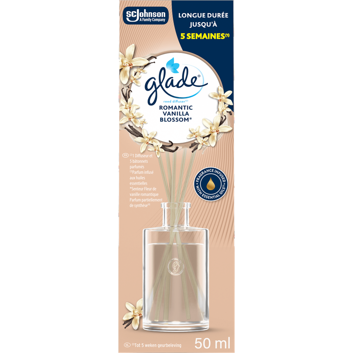 Glade Reed Diffuser Romantic Vanilla Blossom 50ML