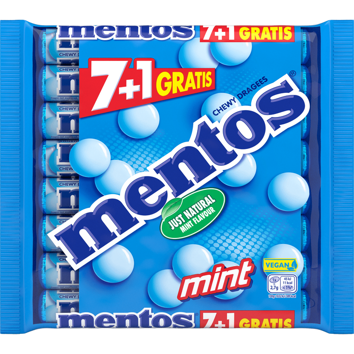 Mentos Mint 7+1 Rollen 300 g