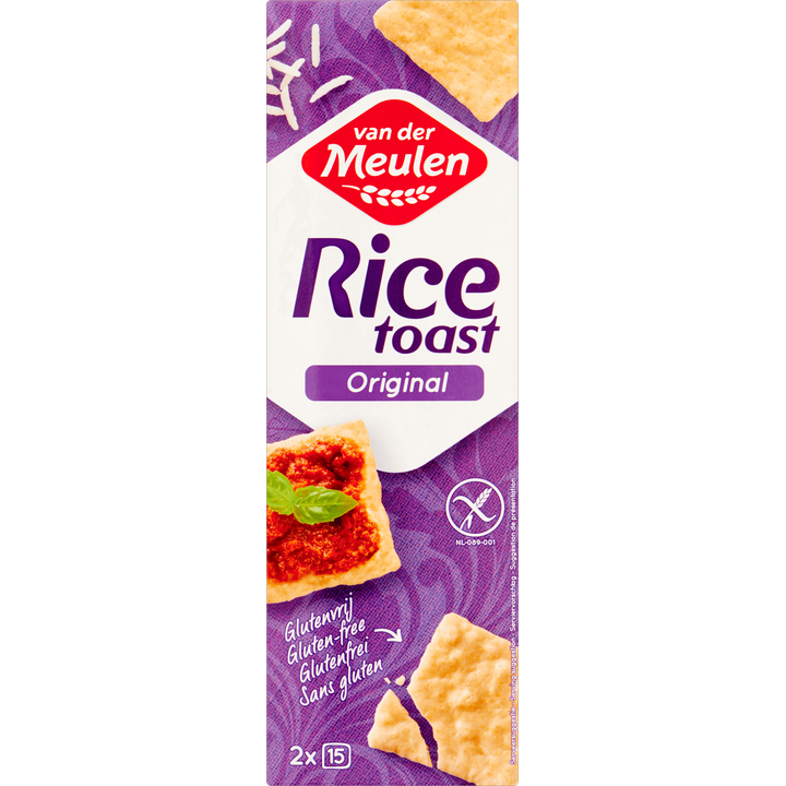 Van Der Meulen Rice Toast Original 2 x 15 Stuks 65 g