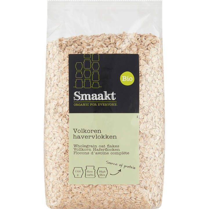 Smaakt Bio Volkoren Havervlokken XL 1500 g