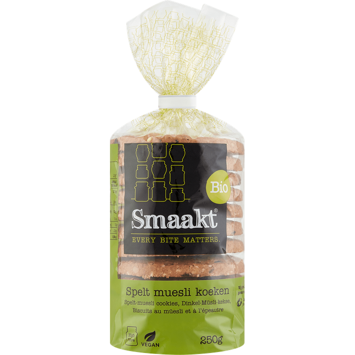 Smaakt Bio Spelt Muesli Koeken 250 g