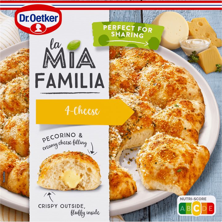 Dr. Oetker La Mia Familia 4-Cheese Pizza Breekbrood 480 g